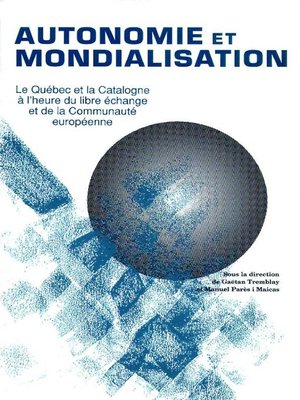 cover image of Autonomie et mondialisation